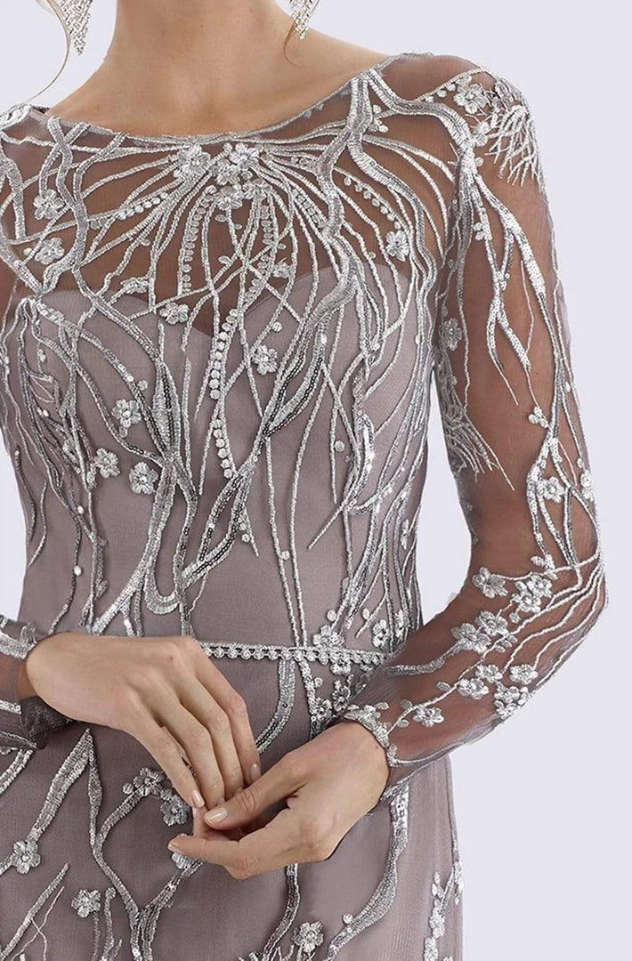 Feriani Couture - 26258 Illusion Long Sleeves Mermaid Dress 5 Feriani Couture - 26258 Illusion Long Sleeves Mermaid Dress