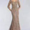 Feriani Couture - 26300 Sequin Embellished Scoop Trumpet Dress