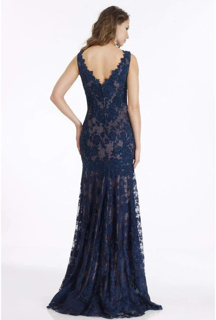 Gia Franco - 12007 Adorned Floral Lace Trumpet Gown 4 Gia Franco - 12007 Adorned Floral Lace Trumpet Gown