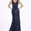 Gia Franco - 12007 Adorned Floral Lace Trumpet Gown 2 Gia Franco - 12007 Adorned Floral Lace Trumpet Gown