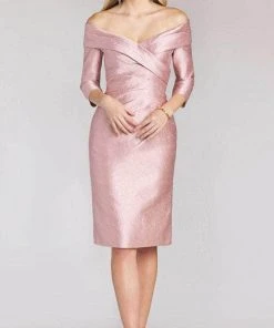 Gia Franco 12153 - Off Shoulder Cocktail Dress