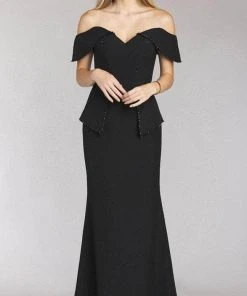 Gia Franco 12206 - Peplum Mermaid Evening Dress