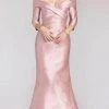 Gia Franco 12222 - Sleek Off Shoulder Evening Dress
