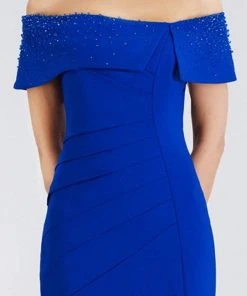 Gia Franco - 12956 Off-Shoulder Sheath Dress With Slit 7 Gia Franco - 12956 Off-Shoulder Sheath Dress With Slit