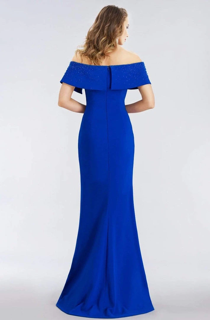 Gia Franco - 12956 Off-Shoulder Sheath Dress With Slit 4 Gia Franco - 12956 Off-Shoulder Sheath Dress With Slit