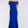 Gia Franco - 12956 Off-Shoulder Sheath Dress With Slit