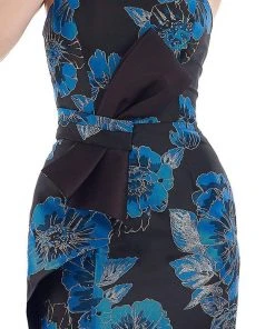 Gia Franco - 12970 Floral Bow Trumpet Dress 7 Gia Franco - 12970 Floral Bow Trumpet Dress