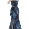 Gia Franco - 12970 Floral Bow Trumpet Dress 2 Gia Franco - 12970 Floral Bow Trumpet Dress