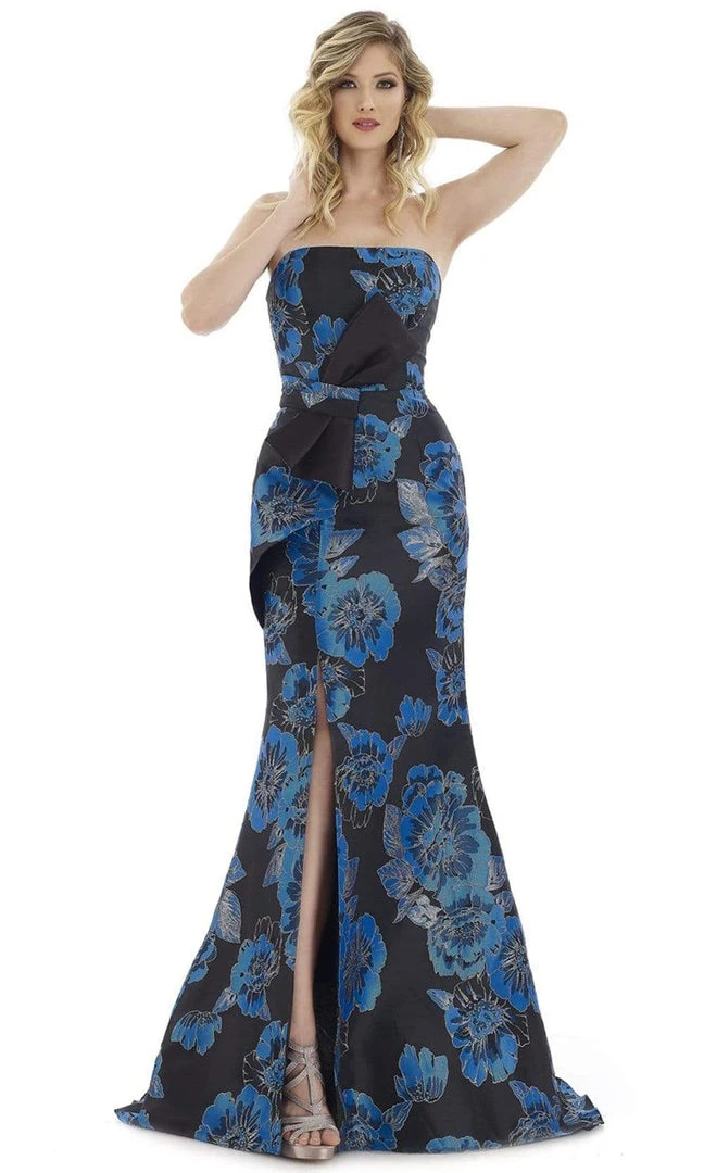 Gia Franco - 12970 Floral Bow Trumpet Dress 3 Gia Franco - 12970 Floral Bow Trumpet Dress