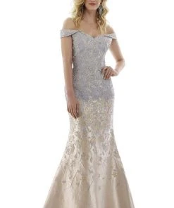 Gia Franco - 12973 Lace Off Shoulder Mermaid Gown