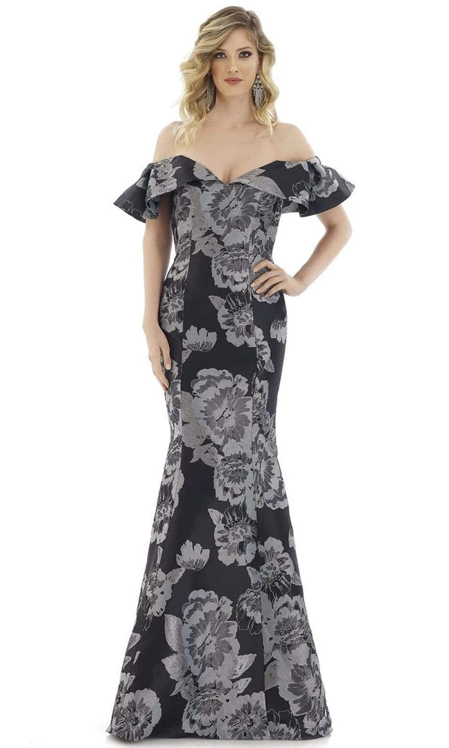 Gia Franco - 12986 Floral Off Shoulder Trumpet Gown 3 Gia Franco - 12986 Floral Off Shoulder Trumpet Gown