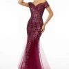 GLS By Gloria - GL1823 Glitter Mesh Cutout Back Mermaid Gown