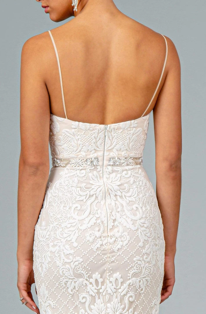 GLS By Gloria - GL2934 Embroidered V-Neck Mermaid Gown 10 GLS By Gloria - GL2934 Embroidered V-Neck Mermaid Gown