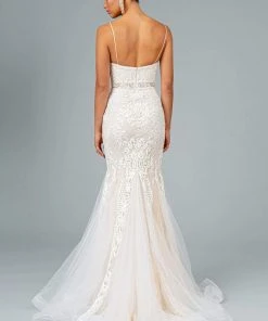 GLS By Gloria - GL2934 Embroidered V-Neck Mermaid Gown 19 GLS By Gloria - GL2934 Embroidered V-Neck Mermaid Gown