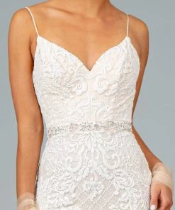 GLS By Gloria - GL2934 Embroidered V-Neck Mermaid Gown 20 GLS By Gloria - GL2934 Embroidered V-Neck Mermaid Gown