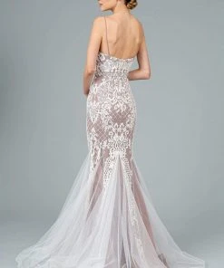 GLS By Gloria - GL2934 Embroidered V-Neck Mermaid Gown 23 GLS By Gloria - GL2934 Embroidered V-Neck Mermaid Gown