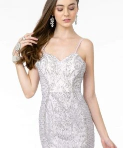 GLS By Gloria - GL2936 Bedazzled Sweetheart Trumpet Dress