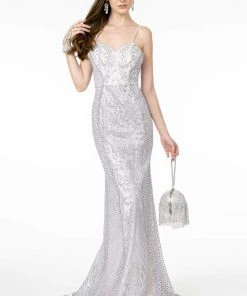 GLS By Gloria - GL2936 Bedazzled Sweetheart Trumpet Dress