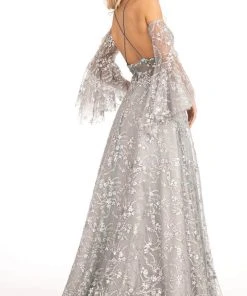 GLS By Gloria GL3002 - Sleeveless Halter V-neck Long Gown