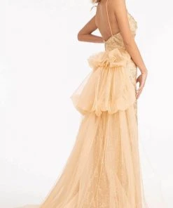 GLS By Gloria GL3004 - Sleeveless Scoop Neck Evening Gown