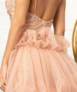 GLS By Gloria GL3004 - Sleeveless Scoop Neck Evening Gown