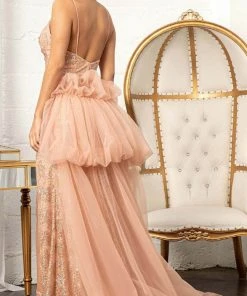 GLS By Gloria GL3004 - Sleeveless Scoop Neck Evening Gown