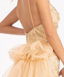 GLS By Gloria GL3004 - Sleeveless Scoop Neck Evening Gown