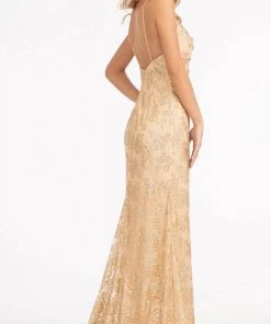 GLS By Gloria GL3004 - Sleeveless Scoop Neck Evening Gown