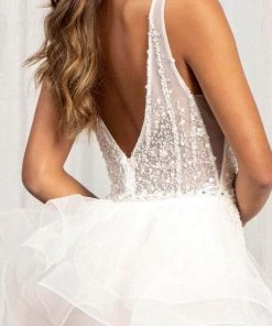 GLS By Gloria GL3014 - Sleeveless V-Neck Wedding Dress 11 GLS By Gloria GL3014 - Sleeveless V-Neck Wedding Dress