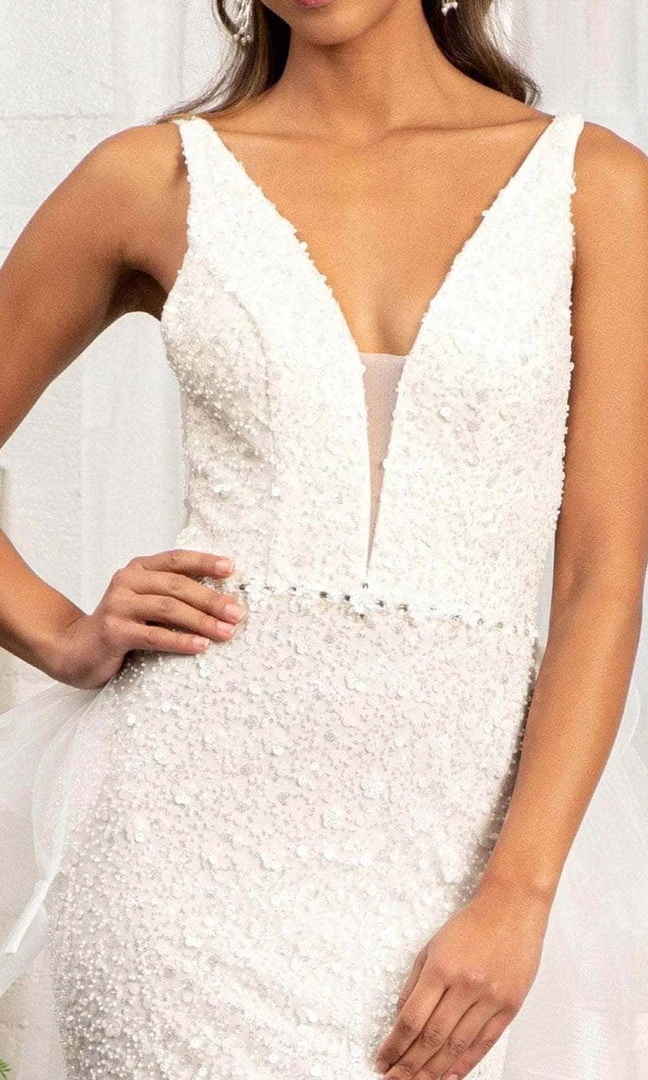 GLS By Gloria GL3014 - Sleeveless V-Neck Wedding Dress 6 GLS By Gloria GL3014 - Sleeveless V-Neck Wedding Dress