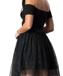 Harper And Lemon - 221111 Sleek Off-Shoulder Tulle A-line Dress Short Dresses 5 Harper And Lemon - 221111 Sleek Off-Shoulder Tulle A-line Dress Short Dresses