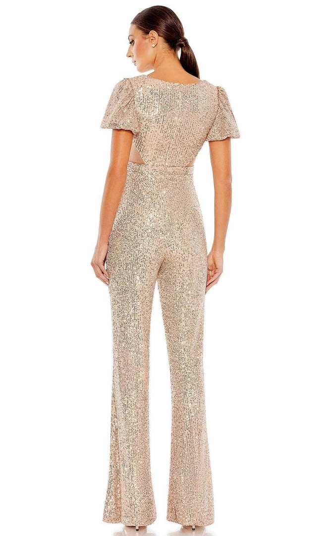 Ieena Duggal 11273 - Short Puffed Sleeves Jumpsuit 4 Ieena Duggal 11273 - Short Puffed Sleeves Jumpsuit