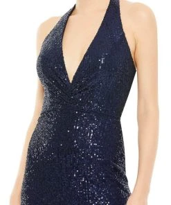 Ieena Duggal 11277 - Halter Neck Evening Dress