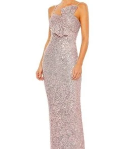 Ieena Duggal 11284 - Neck Bow Sleeveless Dress