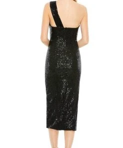 Ieena Duggal 11286 - Tea Length Sequin Cocktail Dress