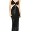 Ieena Duggal 11288 - Cutout Sequined Evening Gown