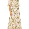 Ieena Duggal 11320 - V-Neck Floral Dress