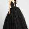 Mac Duggal Ieena Duggal - 26028I Sleeveless V-neck Ballgown With Low V-back 1 Mac Duggal Ieena Duggal - 26028I Sleeveless V-neck Ballgown With Low V-back