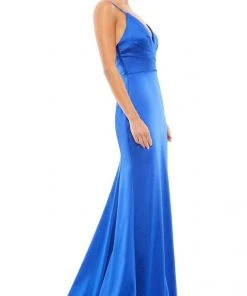 Ieena Duggal - 26264I Romantic Plunging Neck Sleeveless Sheath Gown 18 Ieena Duggal - 26264I Romantic Plunging Neck Sleeveless Sheath Gown