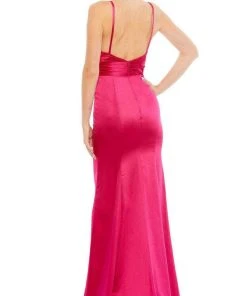 Ieena Duggal - 26264I Romantic Plunging Neck Sleeveless Sheath Gown 16 Ieena Duggal - 26264I Romantic Plunging Neck Sleeveless Sheath Gown