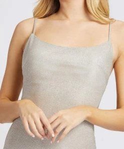 Ieena Duggal - 26330I Shimmer Scoop Neck Backless Mermaid Evening Gown