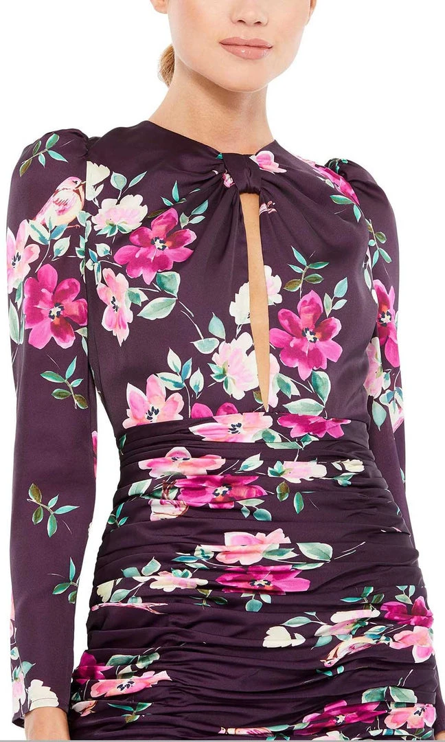 Ieena Duggal - 2635 Floral Printed Sheath Dress 5 Ieena Duggal - 2635 Floral Printed Sheath Dress