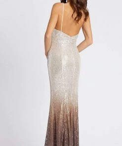Ieena Duggal - 26407 Spaghetti Strap Ombre Sequin Dress 6 Ieena Duggal - 26407 Spaghetti Strap Ombre Sequin Dress