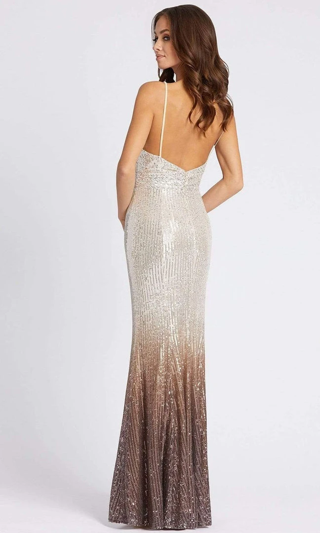 Ieena Duggal - 26407 Spaghetti Strap Ombre Sequin Dress 4 Ieena Duggal - 26407 Spaghetti Strap Ombre Sequin Dress