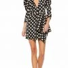 Ieena Duggal - 26499 Quarter Sleeve Polkadot Sheath Dress