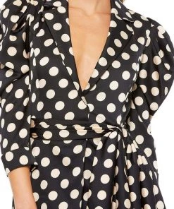 Ieena Duggal - 26499 Quarter Sleeve Polkadot Sheath Dress 7 Ieena Duggal - 26499 Quarter Sleeve Polkadot Sheath Dress