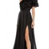 Ieena Duggal - 26527 Ruffle Tiered Bodice High Slit Dress 2 Ieena Duggal - 26527 Ruffle Tiered Bodice High Slit Dress