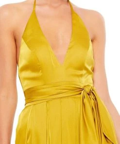 Ieena Duggal - 26531 Halter V-Neckline High Leg Slit A-Line Gown 9 Ieena Duggal - 26531 Halter V-Neckline High Leg Slit A-Line Gown