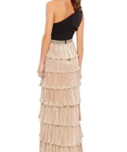 Ieena Duggal - 26541 One Shoulder Tiered Skirt Dress 6 Ieena Duggal - 26541 One Shoulder Tiered Skirt Dress
