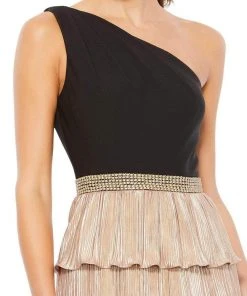 Ieena Duggal - 26541 One Shoulder Tiered Skirt Dress 7 Ieena Duggal - 26541 One Shoulder Tiered Skirt Dress